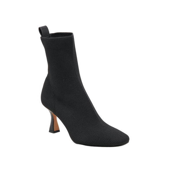 dolce vita Glamor square toe heel in black knit