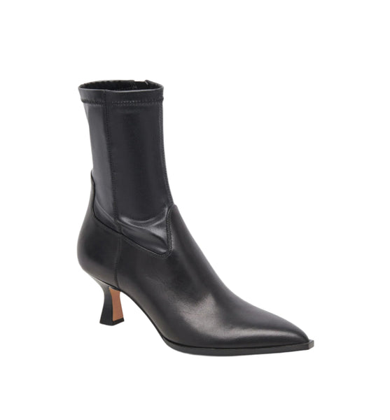 dolce vita Arya low pointed toe boot black leather