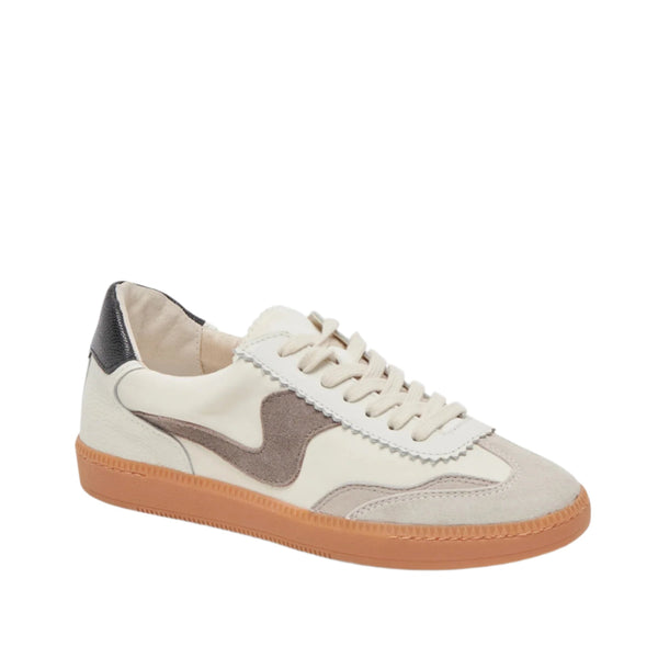 dolce vita Notice fashion leather sneaker in white/grey