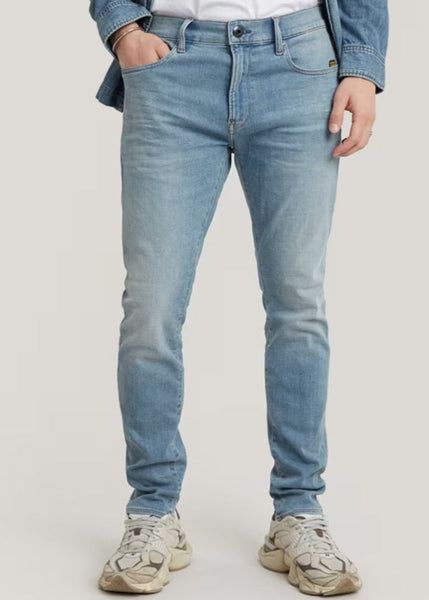 G-STAR Men's 3301 Slim Light indigo aged