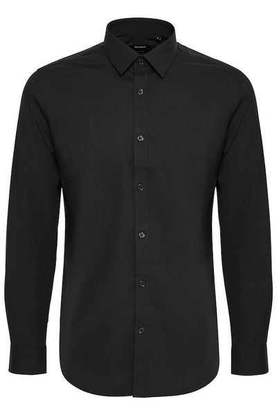 Matinique Robo Stretch Poplin LS - Black