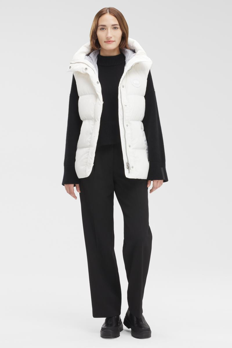 Canada Goose Women's Rayla Vest Tonal Disc North Star White