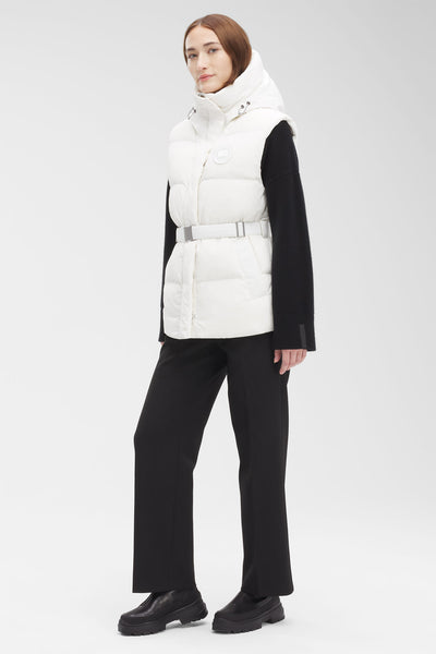 Canada Goose Women's Rayla Vest Tonal Disc - North Star White