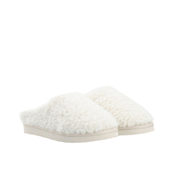 Bianco BiaSweetie Slipper in Faux Shearling in OffWhite