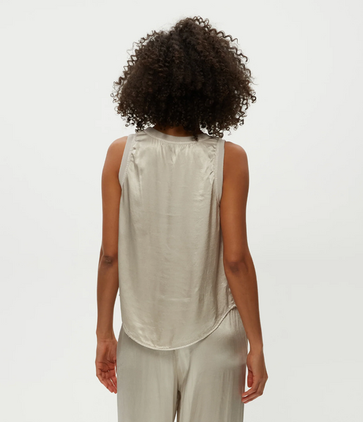 michael stars Shay rib binding tank top in  terra