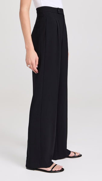 Paige Brigida Straight Leg Trouser Pant in Black