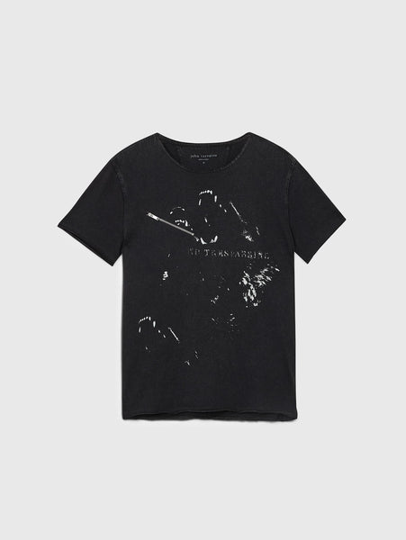 John Varvatos NO TRESSPASSING Tee - Black