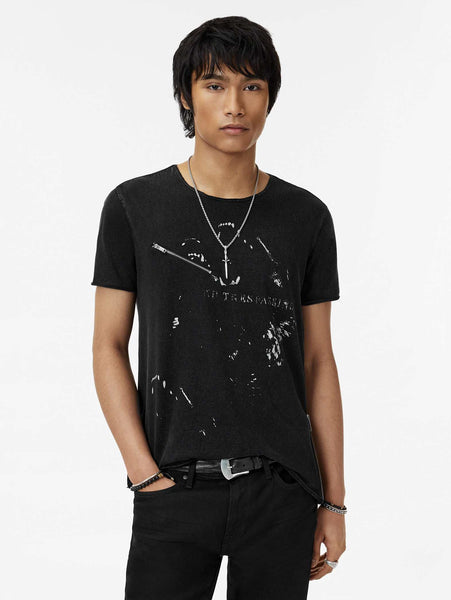 John Varvatos NO TRESSPASSING Tee - Black