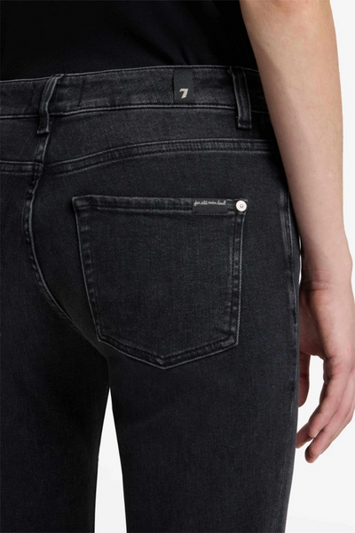 7 For All Mankind Calie Mid Rise Straight Ankle in Bottomline