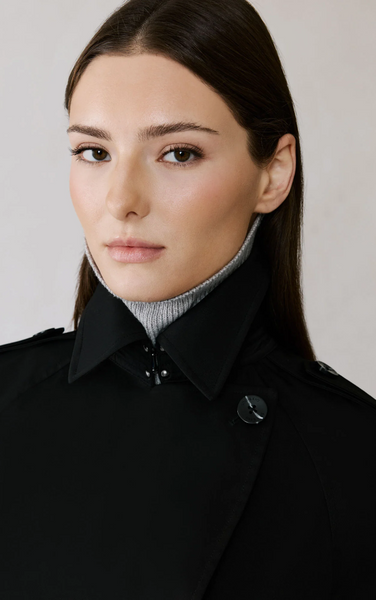 Soia&Kyo Becky Trench Jacket in Black