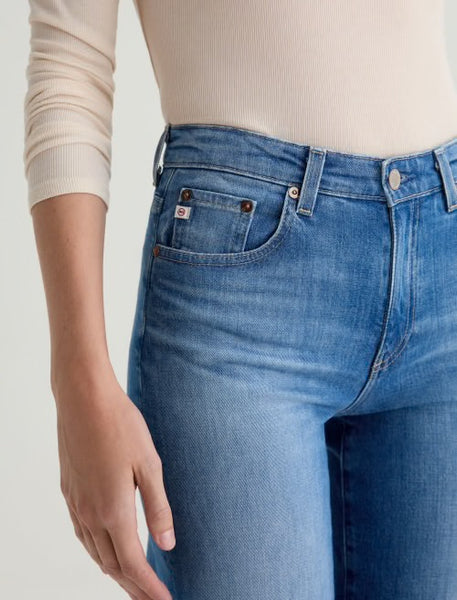 AG Saige Hi Rise Wide Leg Crop in 13 Years Allure