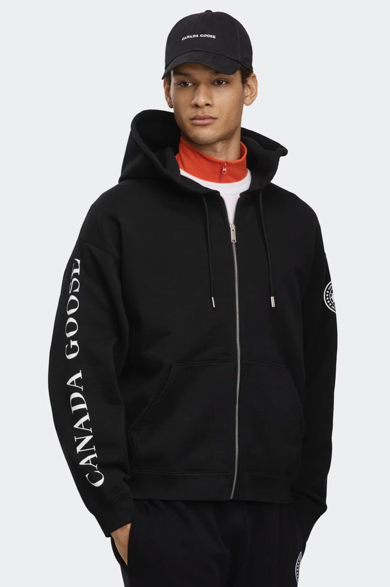Canada Goose Men's Rove Full Zip with Sleeve Graphic - Black