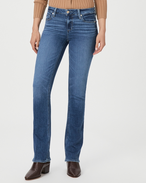 Paige Manhattan Bootcut Jean in Painterly