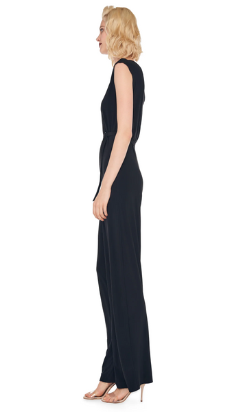 Norma Kamaii Drop Shoulder Jumpsuit in Black