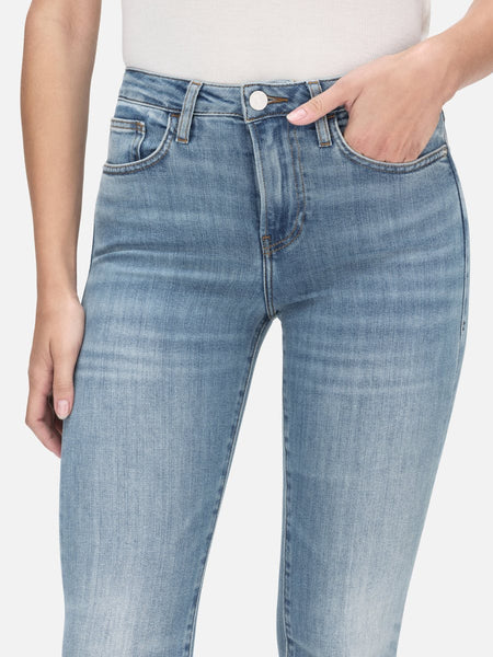 FRAME Le Crop Mini Boot Jean in Wavey