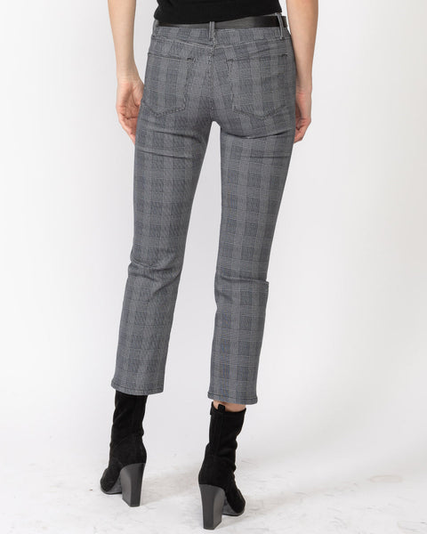 FRAME Le High Straight Jean in Noir Multi