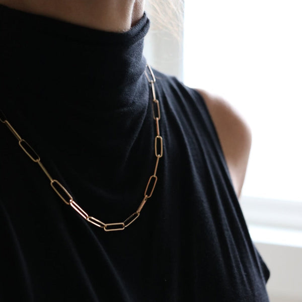LOLO Paperclip 18K Gold Filled 18" Necklace