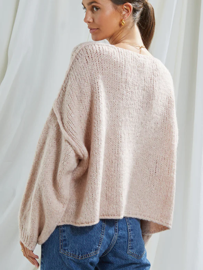 Charli Mia Sweater in Soft Pink