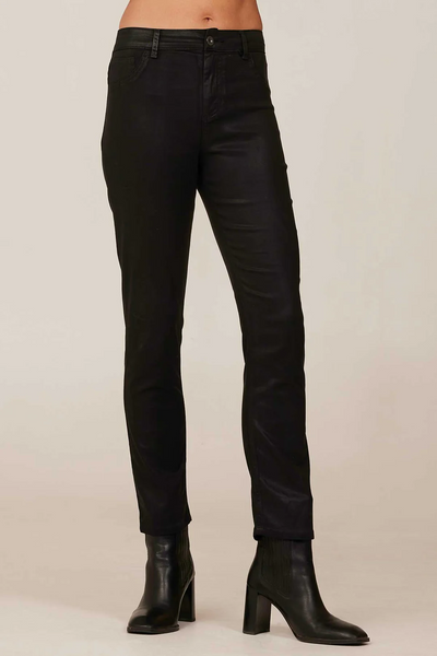 bella dahl lennon straight leg jean in black