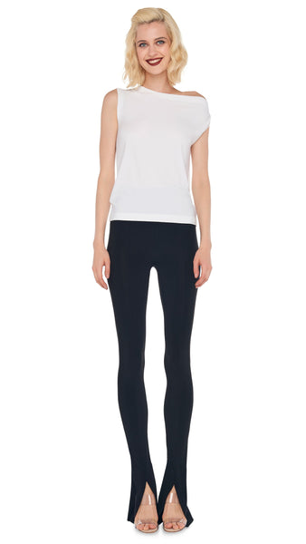 Norma Kamali Drop Shoulder Top in Snow White