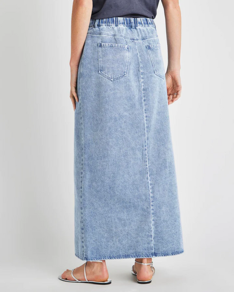 Splendid Rhiannon Denim Maxi Skirt in Indigo
