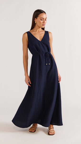 Staple the Label Remy Sleeveless Maxi Dress in Navy