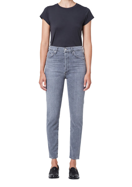 Citizens of Humanity Olivia High Slim Ankle Jean in Silvermist