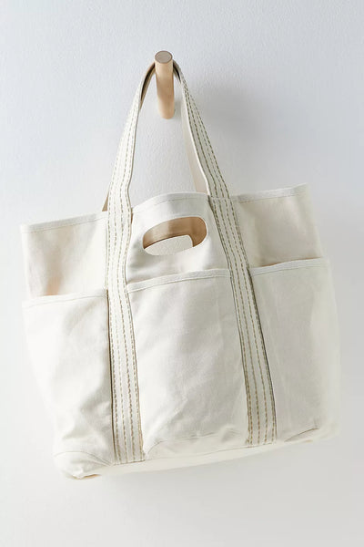 Free People Caravan Canvas Tote in Tea