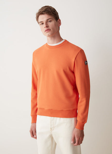 COLMAR Men's Solid Colour Crew-Neck Sweatshirt - Chili