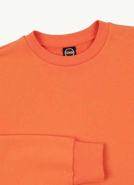 COLMAR Men's Solid Colour Crew-Neck Sweatshirt - Chili