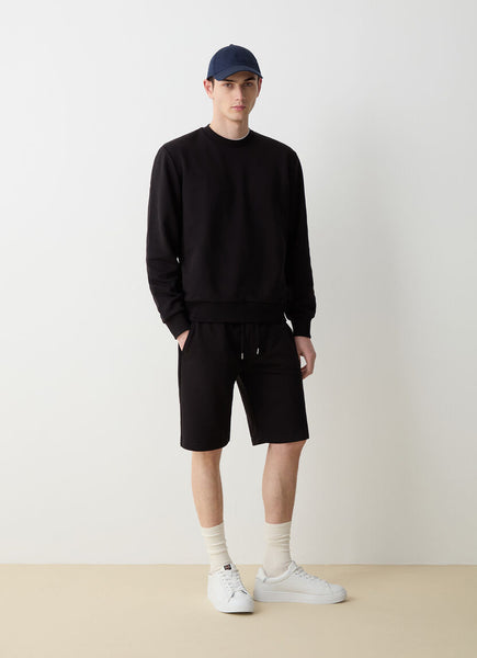 COLMAR Men's Solid Colour Crew-Neck Sweatshirt - Black