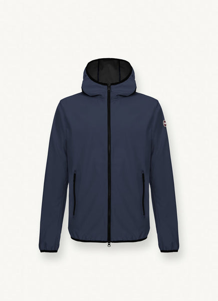 COLMAR Men's Softshell Hooded Jacket - Dark Blue