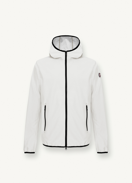 COLMAR Men's Softshell Hooded Jacket - White