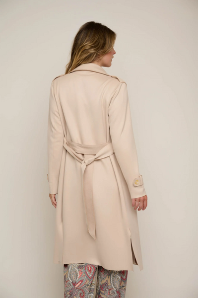 RINO & PELLE Nula Long Trenchcoat in Shell