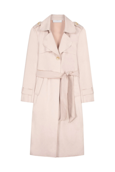 RINO & PELLE Nula Long Trenchcoat in Shell