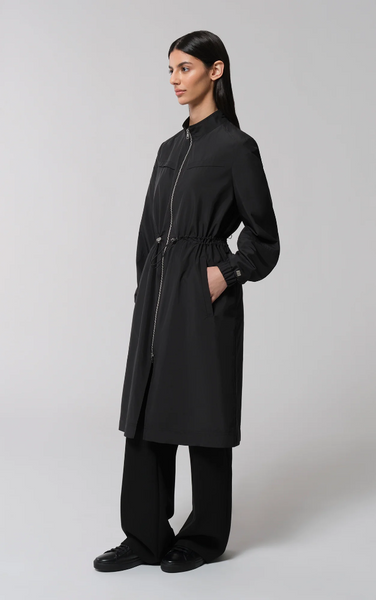 Soia & Kyo Henna Ultra Light Packable Trench in Black