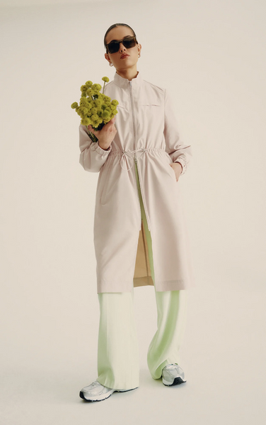 Soia & Kyo Henna Ultra Light Packable Trench in Mist