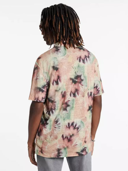 John Varvatos ESTRELA S/S Camp Shirt - Misty Rose