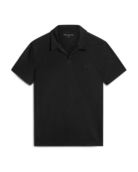 John Varvatos LEROY SS Pique Polo - Black
