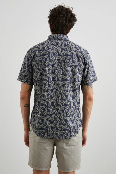 Rails Men's Carson S/S Shirt - Palm Americano Navy