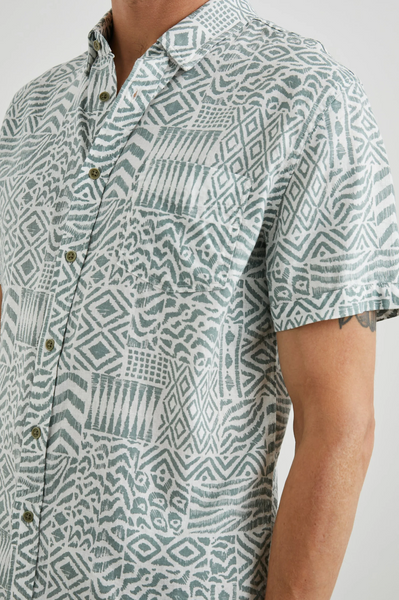 Rails Men's Carson S/S Shirt - Bambu Block Kalamata