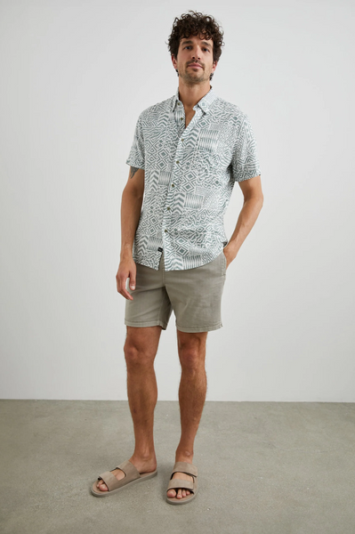 Rails Men's Carson S/S Shirt - Bambu Block Kalamata