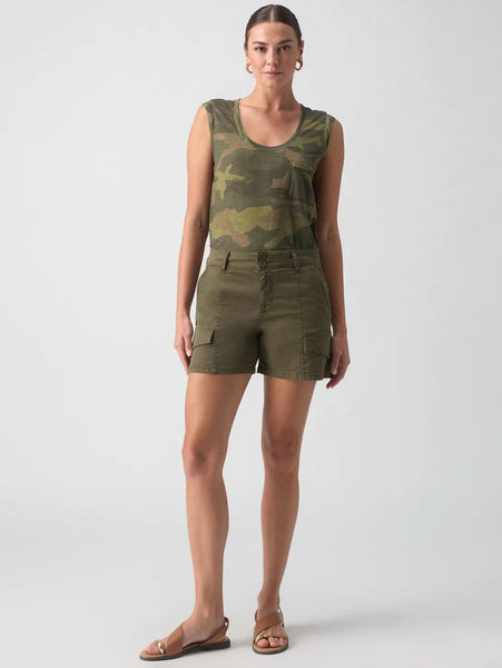 sanctuary Rebel Cargo short in Hiker Green