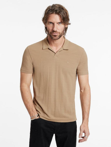 John Varvatos LEROY SS Pique Polo - Camel