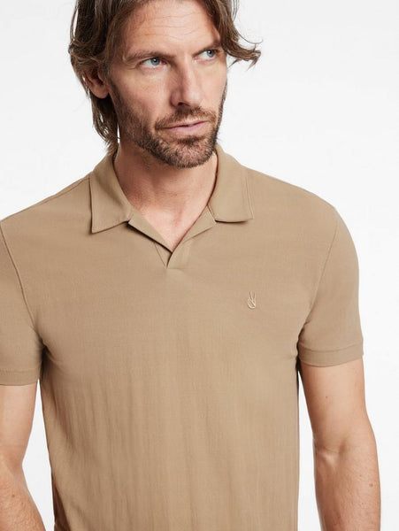 John Varvatos LEROY SS Pique Polo - Camel