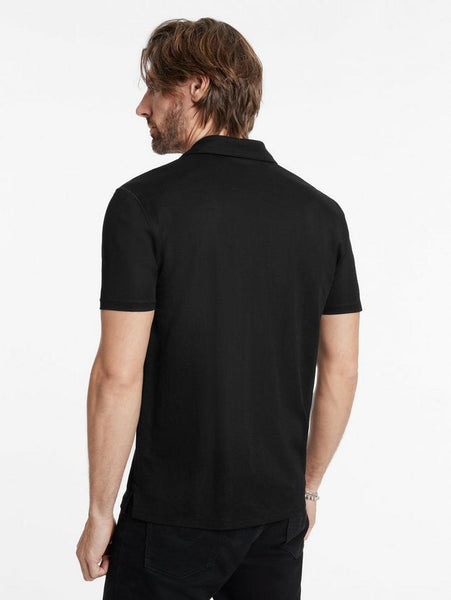John Varvatos LEROY SS Pique Polo - Black