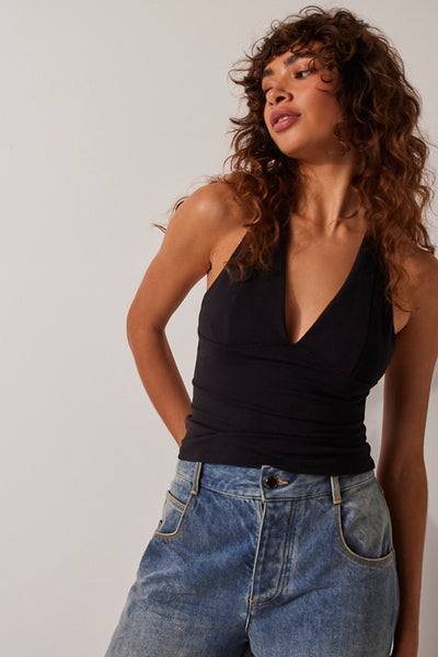 Free People Have It All Halter in Black