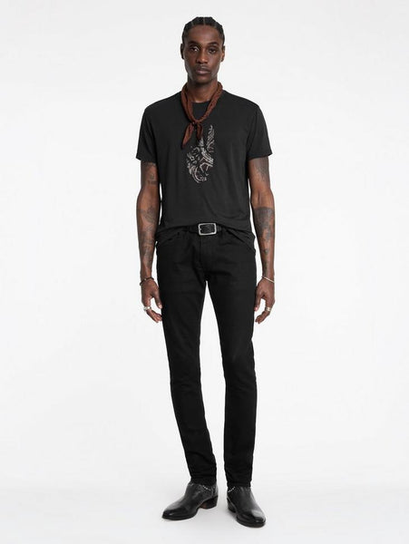 John Varvatos PEACE EMBROIDERY Tee - Black