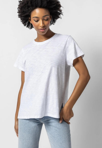 Lilla P Oversized Boyfriend Tee in White