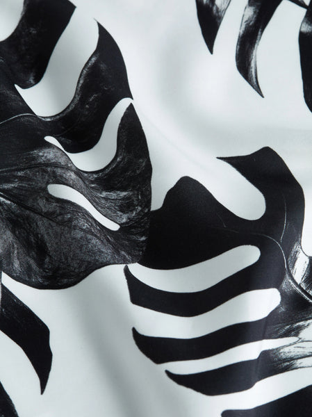 L'AGENCE Lexi Camisole in black/white palm leaves